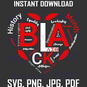 Delta Black Geschichte Design 1913 Delta Delta Delta SVG, Jpg, Png, Pdf Zip-Datei 8 Dateien Design T-shirt oder Print Design Instant Download