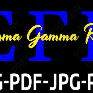 Sigma Gamma Rho Split Design 1922 SVG, JPG, PNG, Pdf Zip File