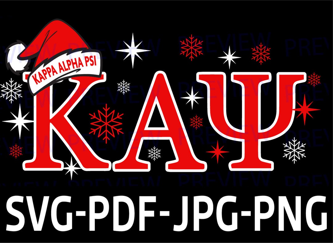 Kappa Christmas Santa Design kappa Alpha Psi, Tshirt Design Print Design Jpg, PNG Zip File