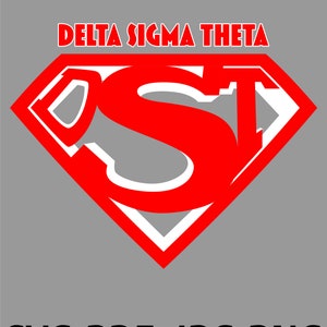 Delta Sigma Theta Super Shield Design SVG, Jpg, Png, Pdf Zip File Design T-Shirt or Print Design Instant Download