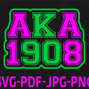 AKA Bubble Design -Alpha Kappa Alpha  SVG, Jpg, Png, Pdf Zip File --8 Files Included Design T-shirt or Print Design Instant Download