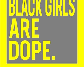 Black Girls Are Dope SVG & PNG Zip File Descargar