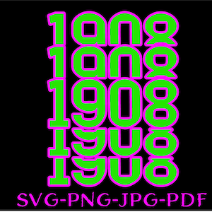1908 AKA- Alpha Kappa Alpha  Bundle SVG & Png Zip File-  Layered Design T-shirt or Print Design Instant Download