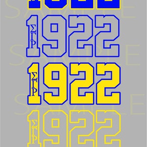 1922-Sigma Gamma Rho Bundle SVG & PNG Zip-Datei - Einfarbig und geschichtet