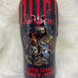 Just a Girl Who Loves Horror Movies, horror movie tumbler, Halloween, Halloween tumbler, horror movie fan, horror movies, true crime fan