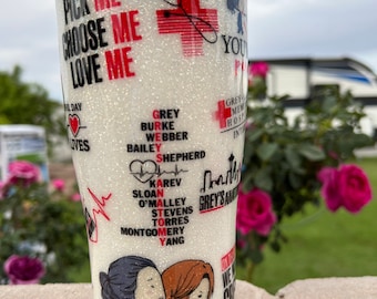 Greys Anatomy, greys anatomy tumbler,