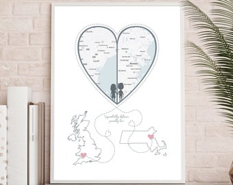 Regalo de novio de larga distancia / Regalos de relación de larga distancia / Novia de larga distancia / Regalo de mudanza / Regalo de despliegue para el marido