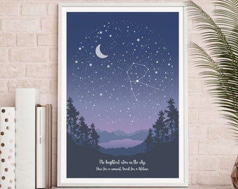 Miscarriage Gift / Personalized Star Map / Gift for Miscarriage / Loss of Baby / Miscarriage Keepsake / Baby Loss Gift / Night Sky Print