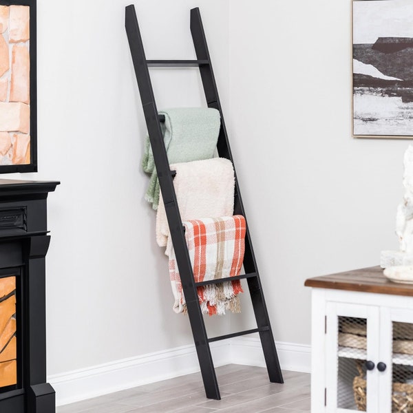 6ft Wall Leaning Blanket Ladder | Laminate Snag Free Construction