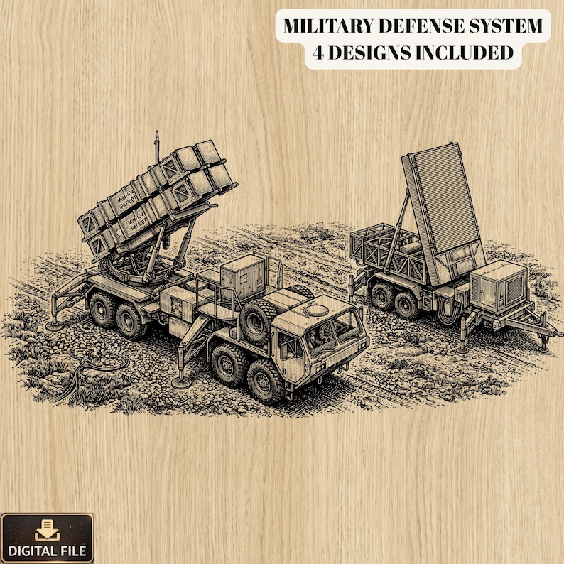 Defence In Depth Svg Military Defense System SVG Bundle, Radar Truck, Army Equipment Laser ...