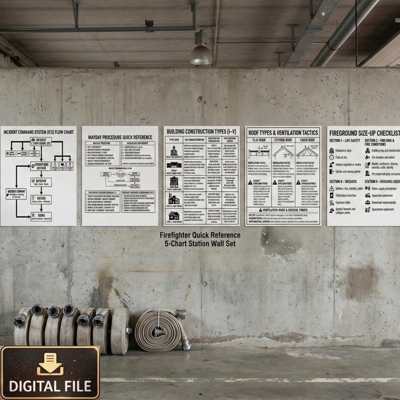 Firefighter Quick Reference Charts | Incident Command, Size-up (PDF ...