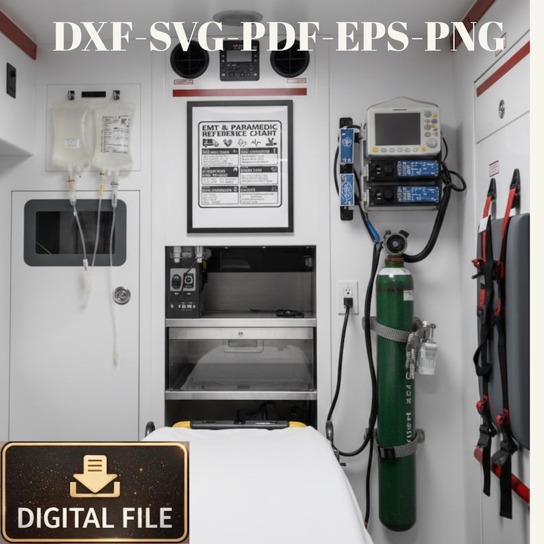 EMT Paramedic Reference Chart | EMS Guide, Vital Signs (digital ...