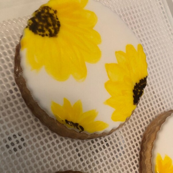 Sunflower Cookies Etsy