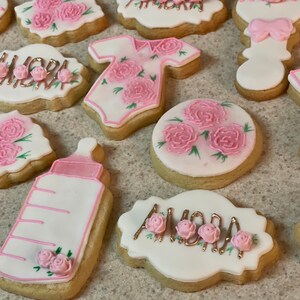 Rattle & Bottle Baby Shower Sugar Cookie Set – Baked by Bri