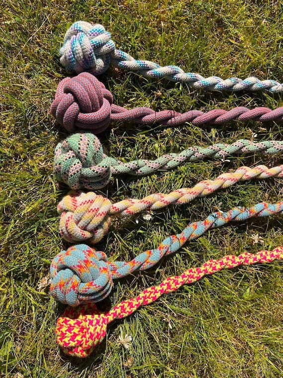 Ropelife Large Dog Toy, Upcycled Climbing Rope Tug Toy, Tough Dog