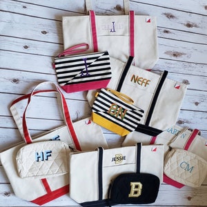 Personalized Work Bag, Embroidered Teacher Tote, Custom Beach Bag, Bridesmaid Tote, Monogram Tote Bag, Monogram Handbag, School Bag image 10