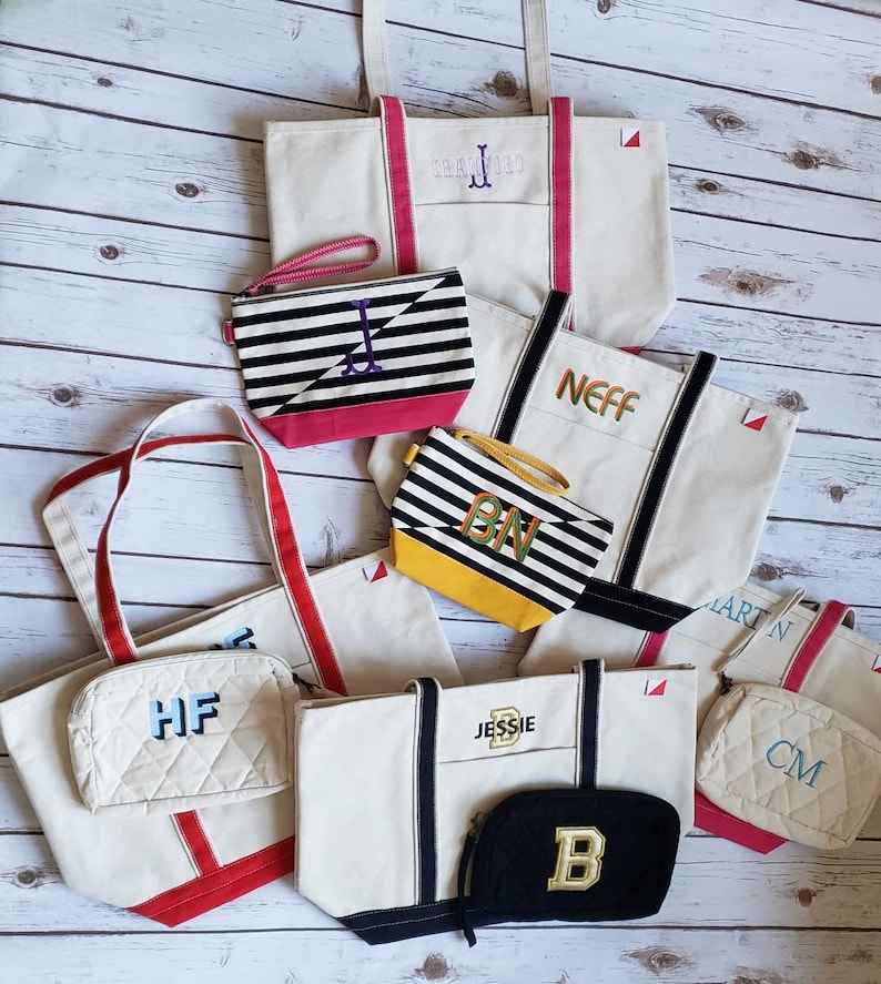 Personalized Work Bag, Embroidered Teacher Tote, Custom Beach Bag, Bridesmaid Tote, Monogram Tote Bag, Monogram Handbag, School Bag image 10