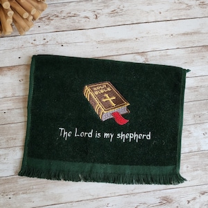 Gift for Minister Deacon - Towel for Church Service The Lord is My Shepherd
