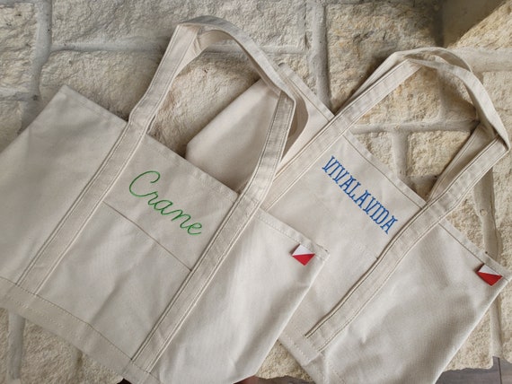 Custom Boat Tote, Ironic Boat Tote, Boat Tote With Pockets