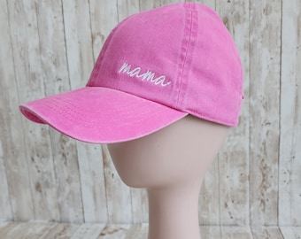 MAMA Baseball Cap Hat Mother's Day Gift For Mom Adjustable Base ball Hat Denim Cotton