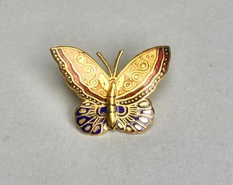 Vintage MMA Metropolitan Museum Art Butterfly Brooch 1985, Gold