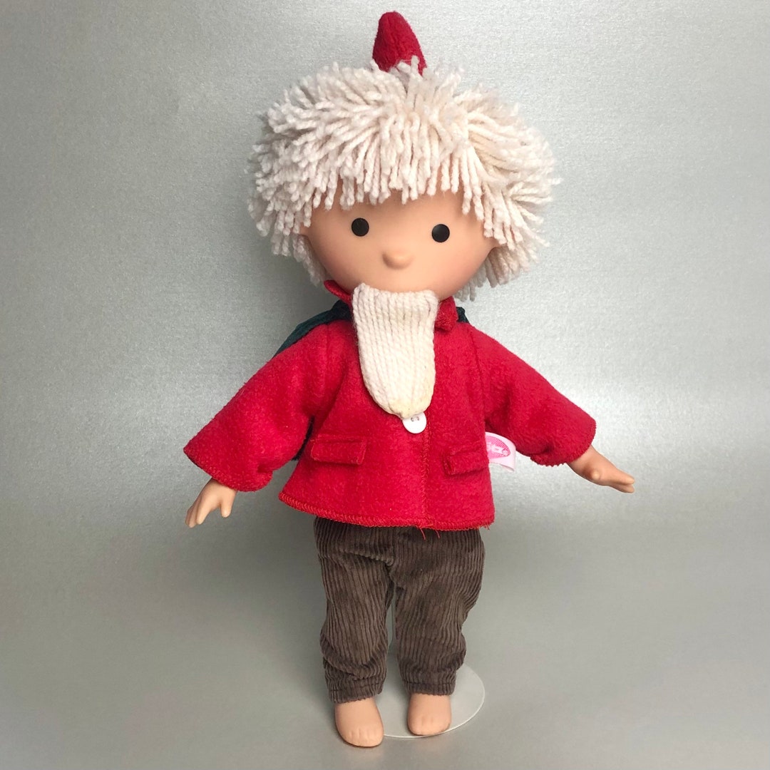 Trudi Stoffpuppe Elf Rudy - Weihnachtliche Plüschfigur, Maschinenwaschbar, Made In Italy