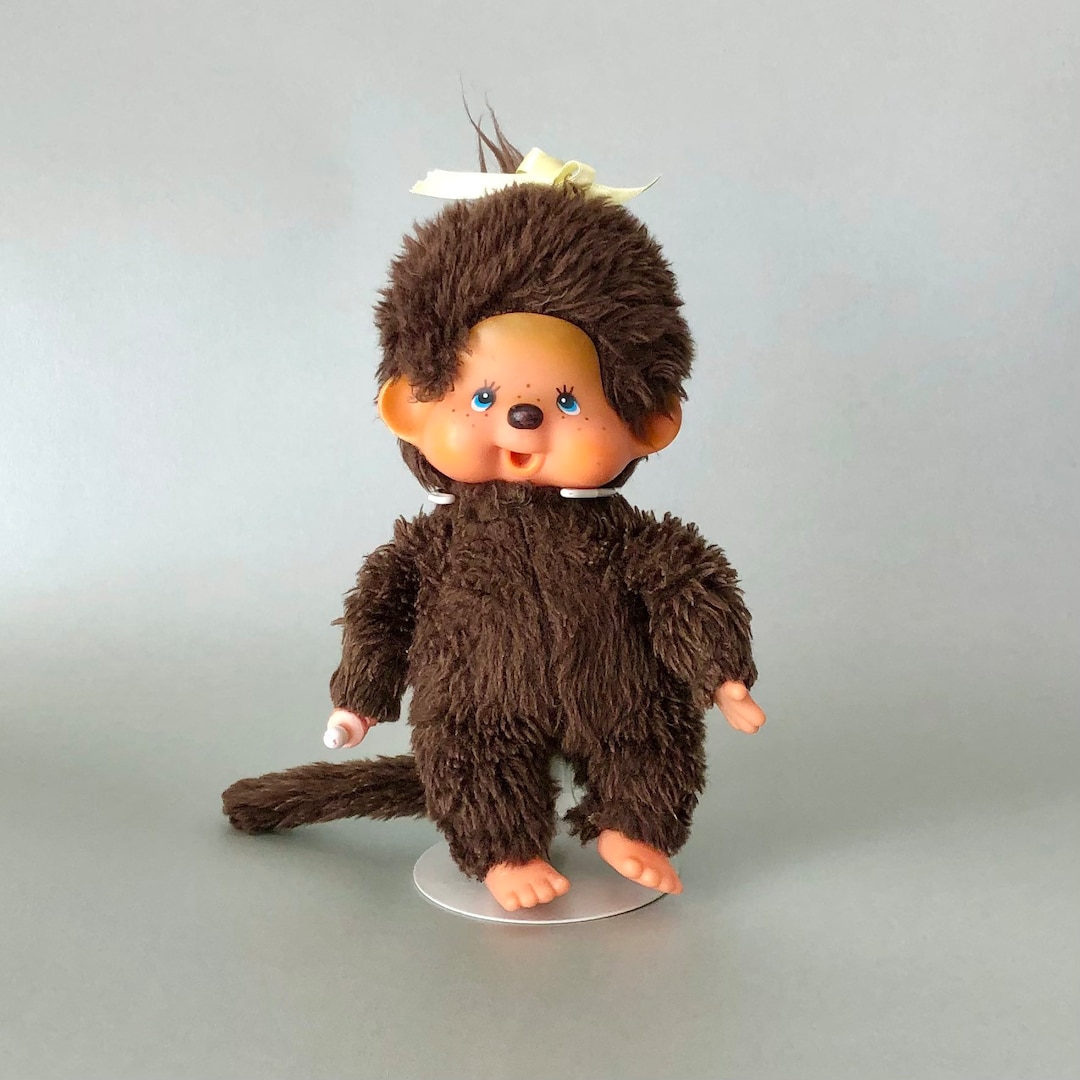 難あり　レーシーモンチッチ 根付　ブラウン　Monchhichi vintage il_1080xN.4146348346_ajcn.jpg