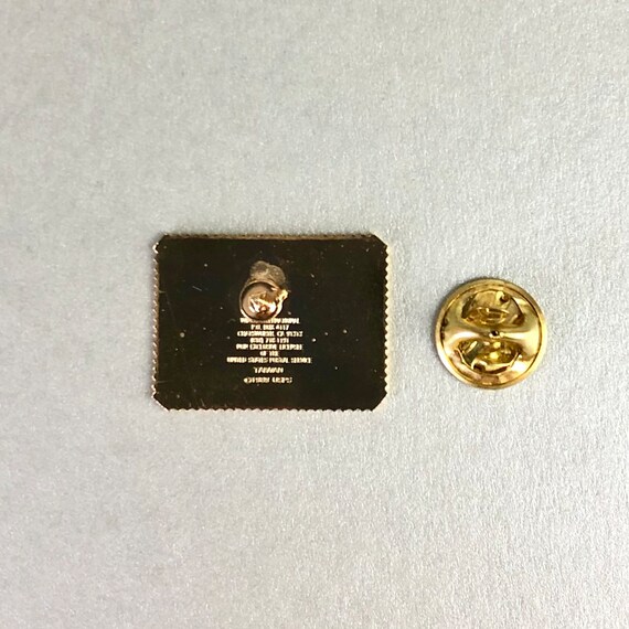 Vintage USPS Postage Stamp Love Bird 1989 Pin, Gold … Gem