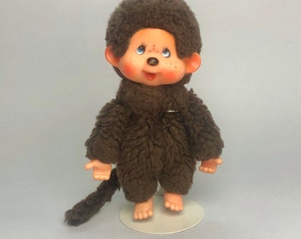 Peluche Vintage Monchhichi Kiki Le Vrai Papi – AJENA Sekiguchi, Années 80