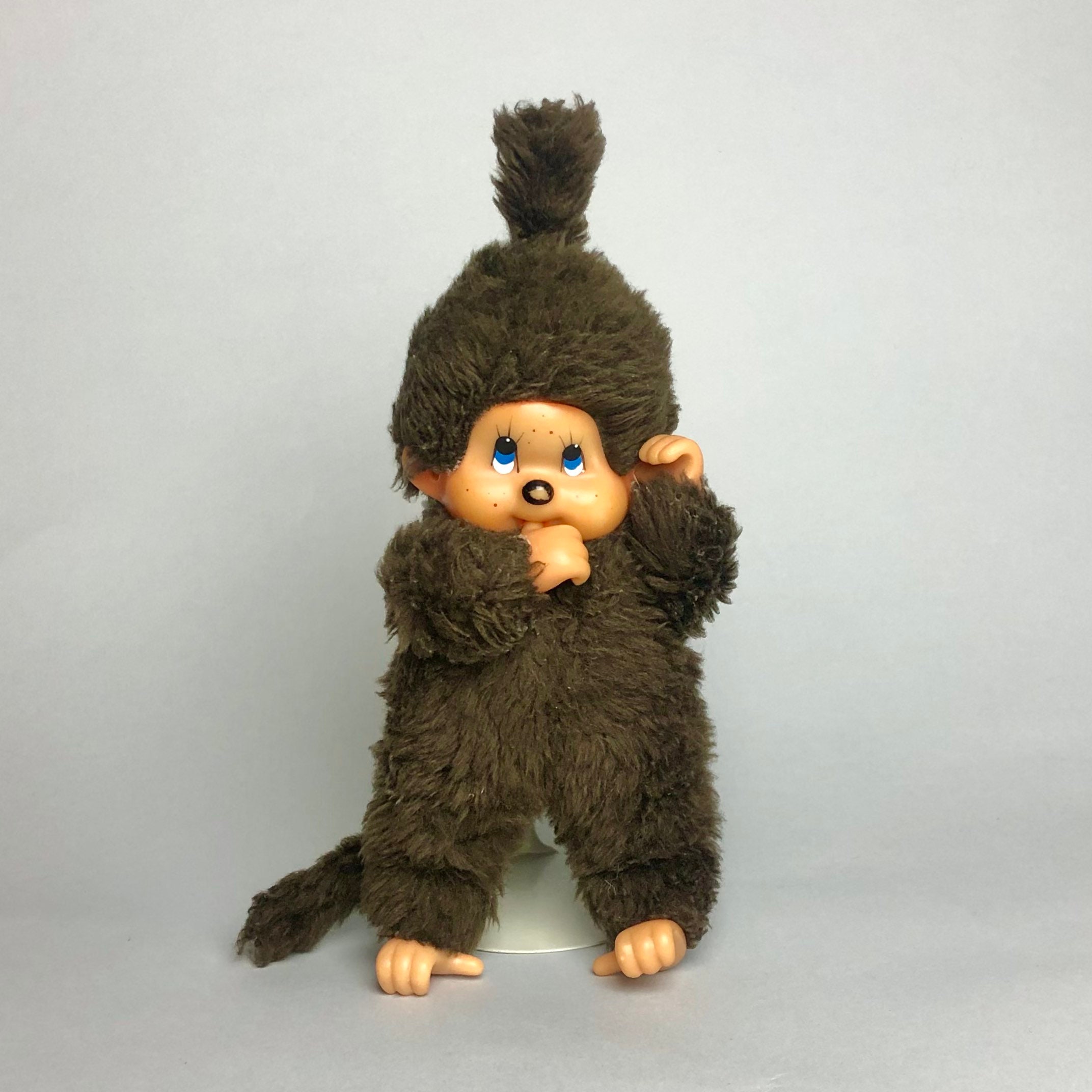 Original Sekiguchi Monchhichi Kiki le vrai 19 cm fille couette