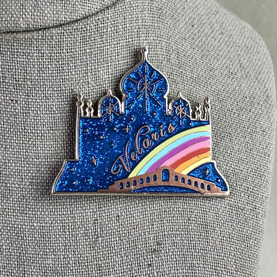 Vintage Disney Castle Velaris With Rainbow Lapel Pin Silver - Etsy