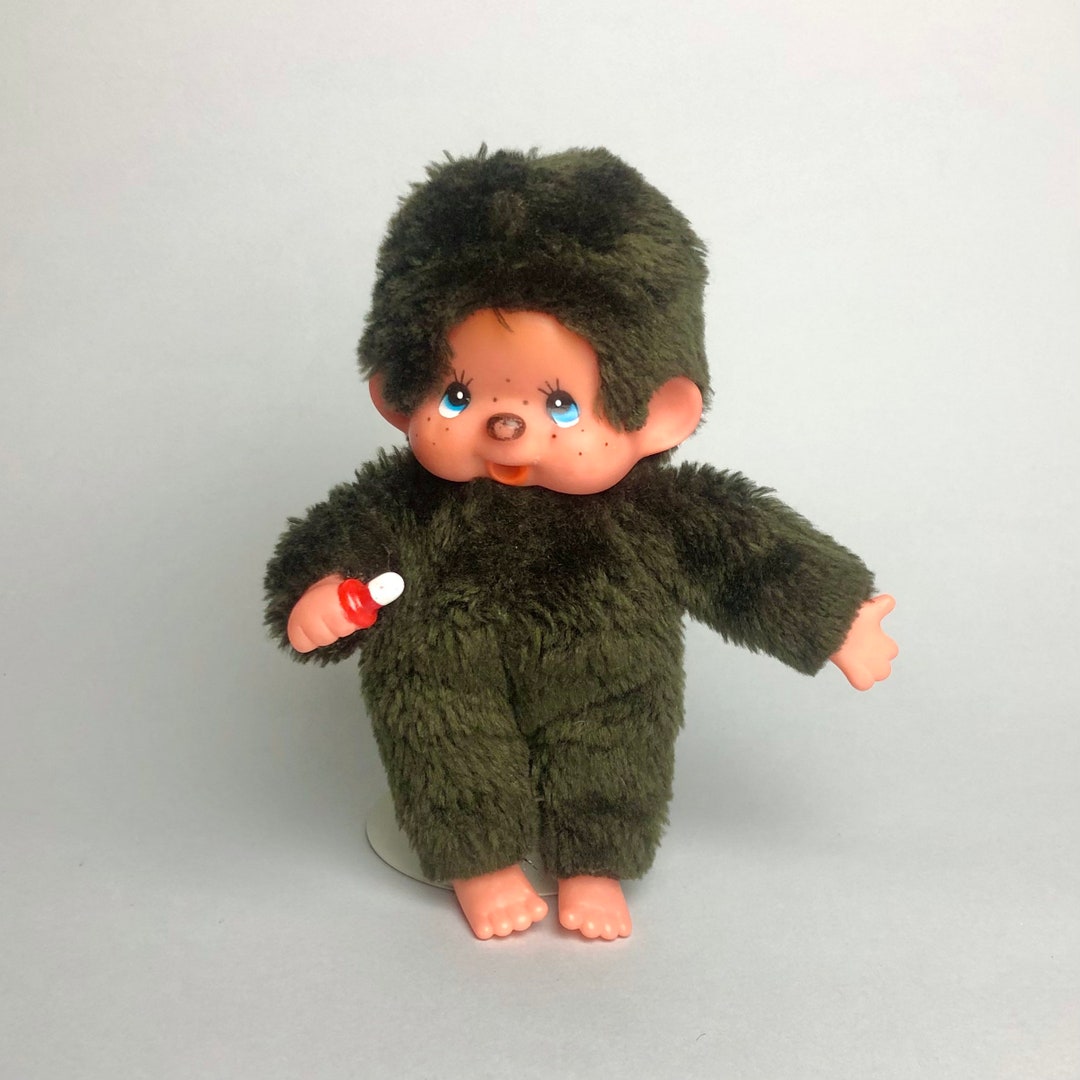 Vintage Monchhichi Sekiguchi Monkey Pacifier Plush Toy Brown - Etsy