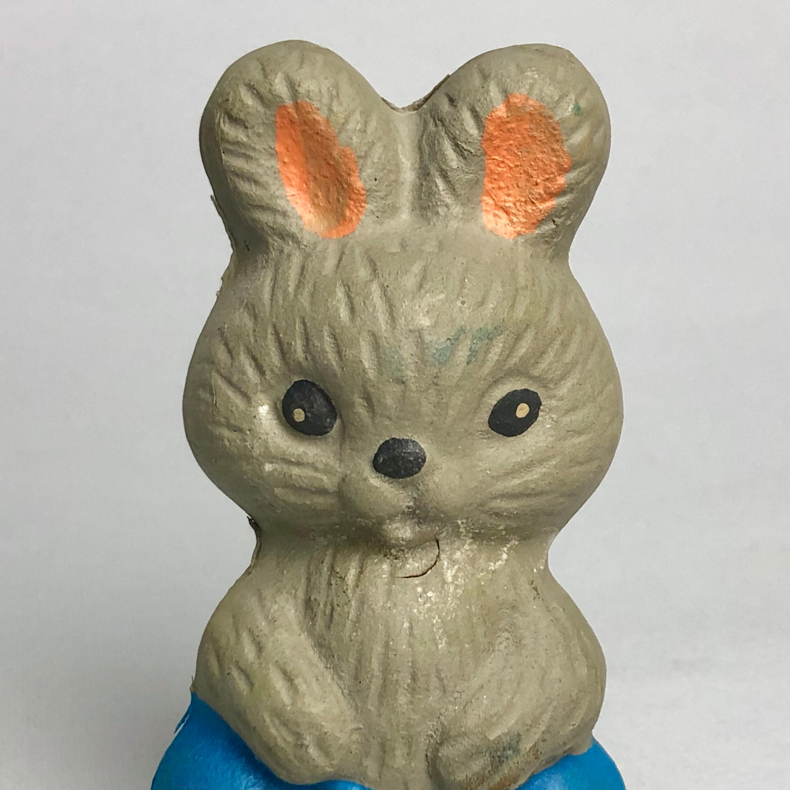 Vintage 1960s Grey Rabbit in Blue Pants Rubber Toy Soviet - Etsy