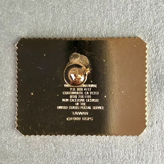 Vintage USPS Postage Stamp Love Bird 1989 Pin, Gold … Gem