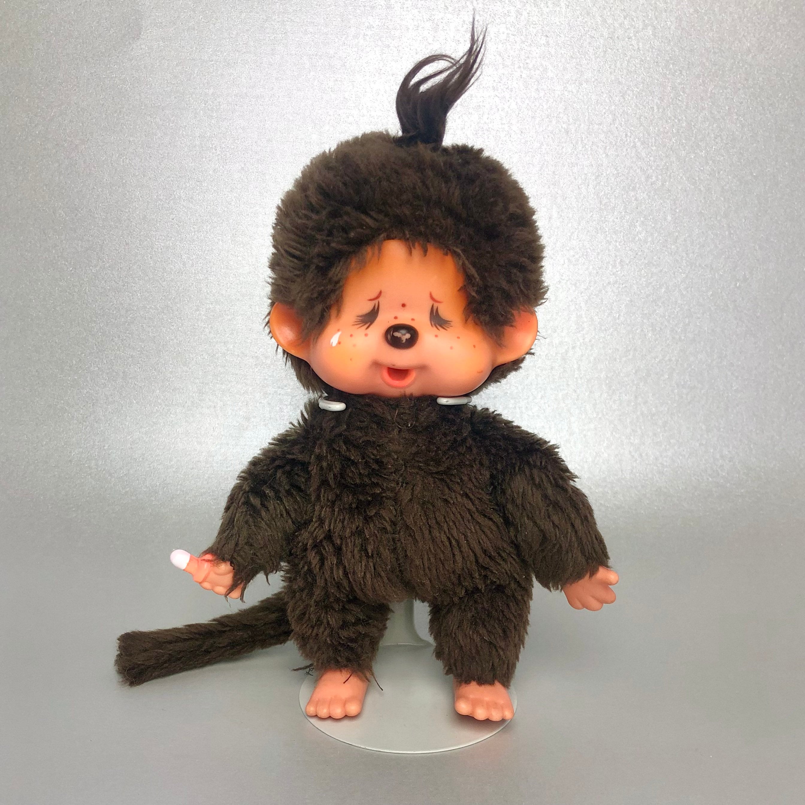 Vintage 1974 Monchhichi Monkey Plush Toy: Sekiguchi Japan