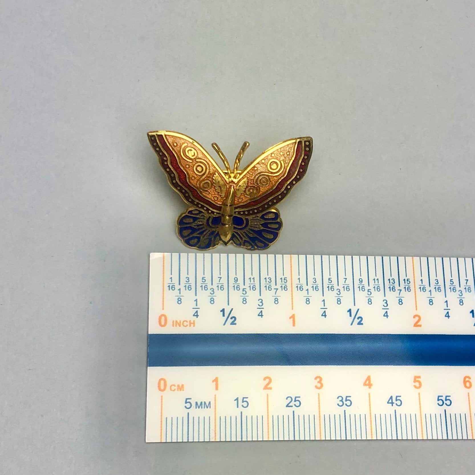 Vintage MMA Metropolitan Museum Art Butterfly Brooch 1985, Gold
