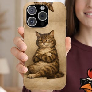 Grumpy Cat Phone Case | Funny Attitude Cat Art | Sarcastic Cat Cover | iPhone & Samsung Galaxy