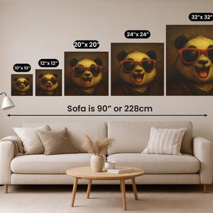 Howling Pug Canvas Print – The Scream Parody Wall Art on Square Matte Canvas image 10