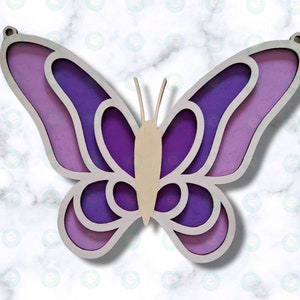 Butterfly Wooden Layered Plaque/Wall Decoration