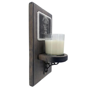 Candle Wall Sconce, with ‘Shroud of Turin’ marble tile.