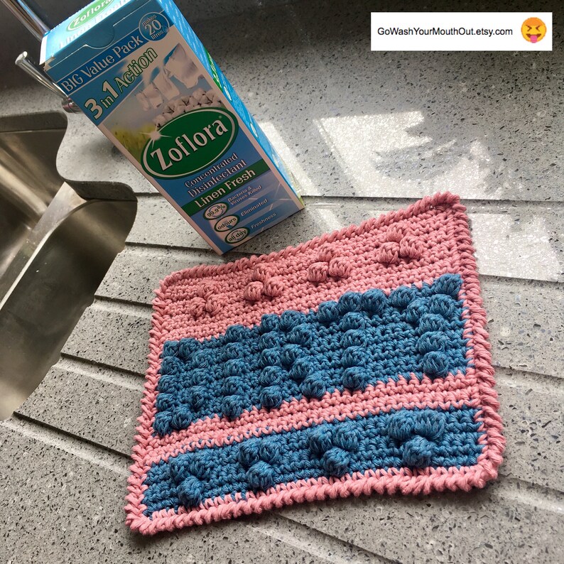 Dirty dishcloth Crochet pattern cleaning cloth wash cloth Etsy