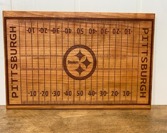 Pittsburgh Steeler’s Cherry Wood-serving tray-FREE SHIPPING