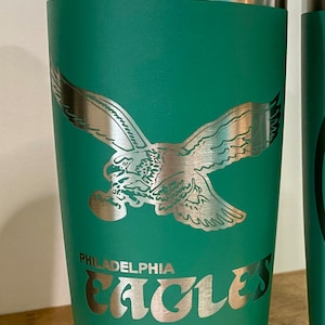 20 oz. Eagles Stainless steel tumbler w/ staw -FREE SHIPPING
