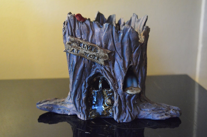 Tree Stump Fairy House/Elf Home Etsy