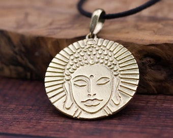 Pendentif Buddha - Collier Buddha - collier ethnique en laiton - Inde - yoga - meditation