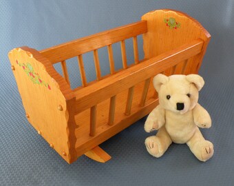 Wood Baby Doll Cribs Etsy
