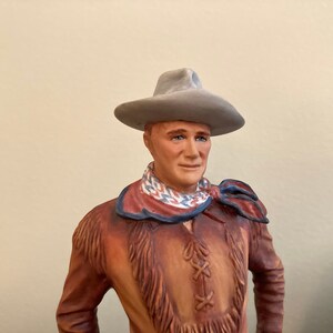 John Wayne The Duke Franklin Mint Collectible Porcelain Figure and Decorative Plate image 3