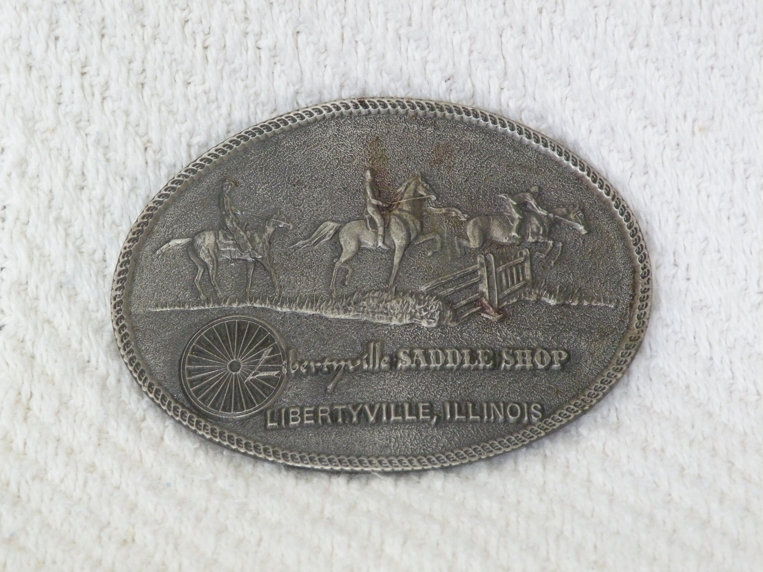 Libertyville Saddle Shop Belt Buckle Etsy