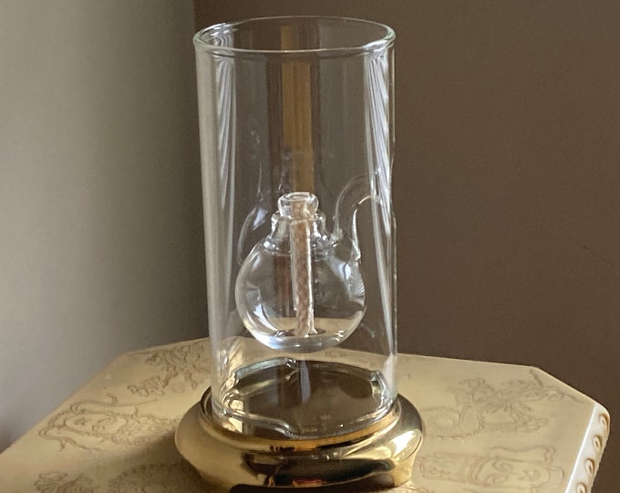 Wolfard 6 Oil Lamp With Brass Base Etsy