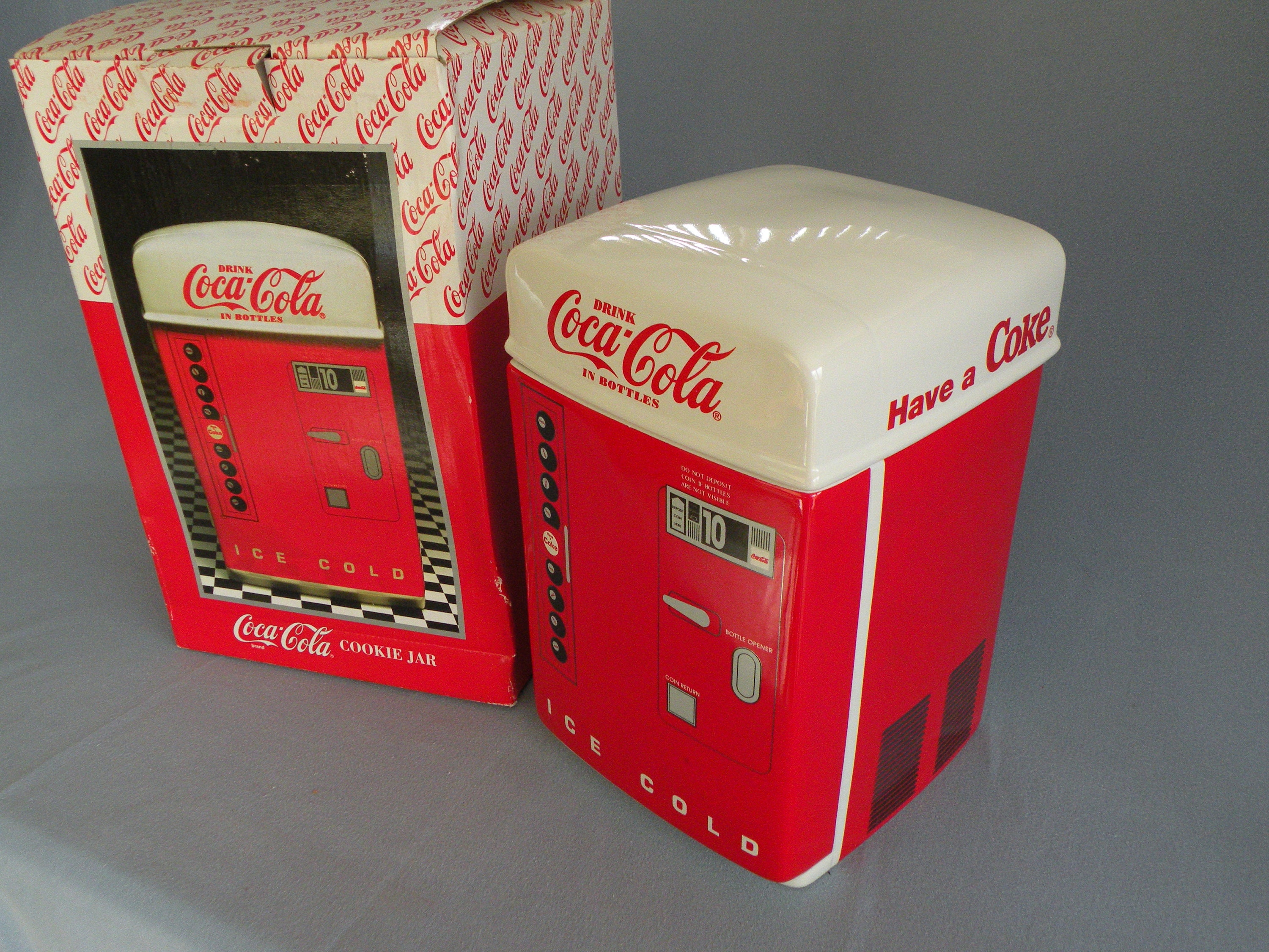 Coca Cola Vending Machine Cookie Jar Etsy